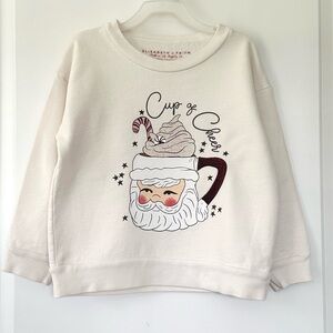 Elizabeth and Faith Toddler Girls Christmas Santa Sweatshirt